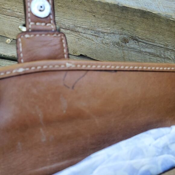 Vintage 90s y2k Coach British Tan Suede Leather Square Wristlet Mini Clutch - Picture 4 of 6